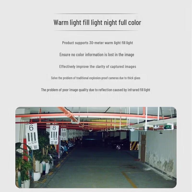 Dahua Explosion-Proof Full-Color PoE Network HD Security Camera CN plug (adapter included)