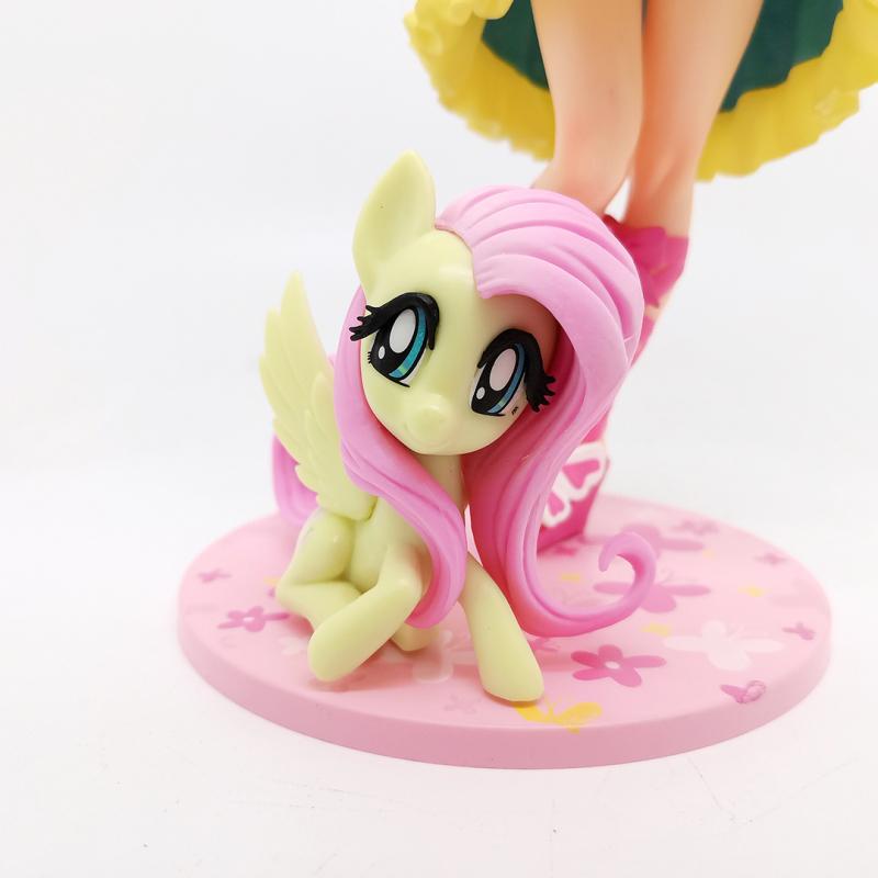 VOCALOID Hatsune Miku Figure My Little Pony Bishoujo Pinkie Pie Fluttershy Anime PVC Action Figure Toy Collection Modle Doll