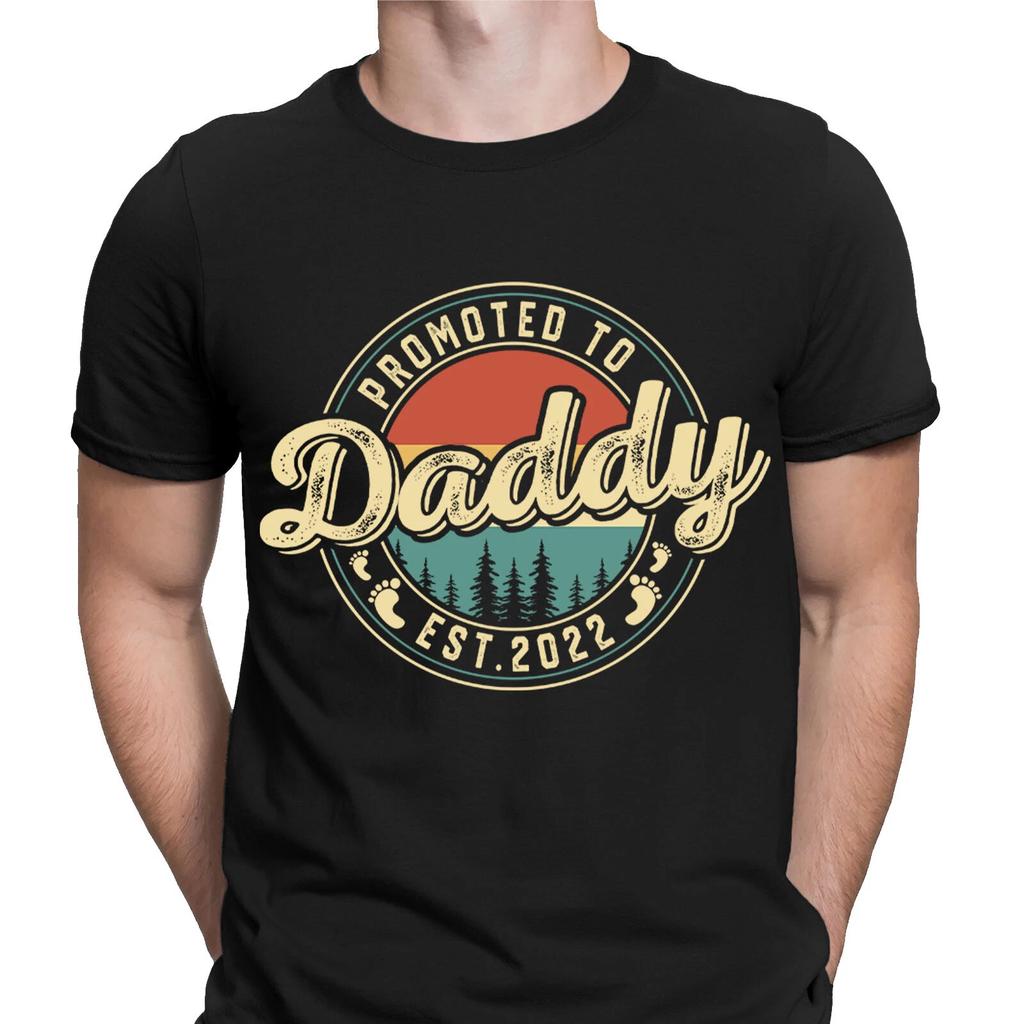 Promoted to Dadyy Est Personalised Fathers Day Mens Novelty Birthday T-Shirts