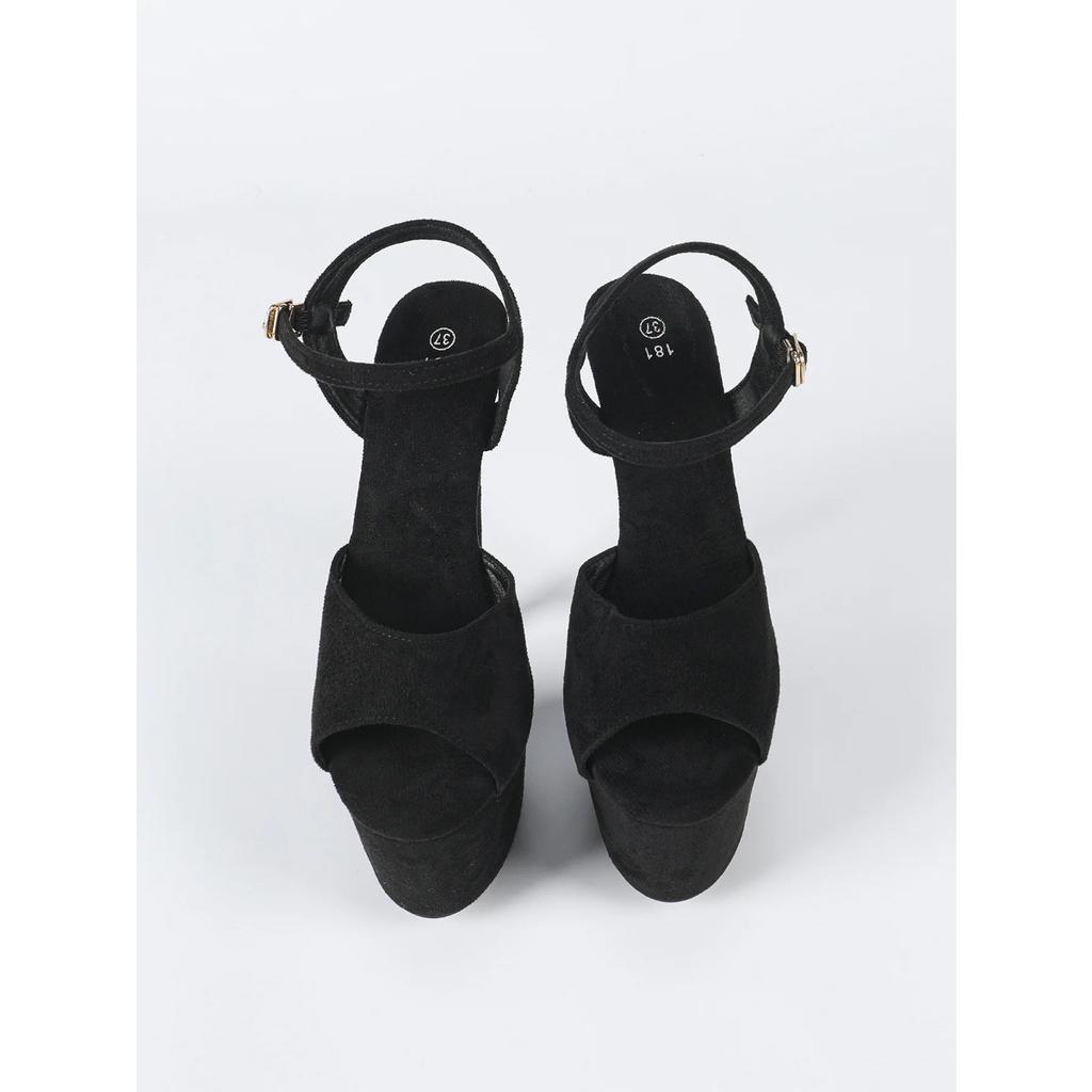 Замшевые водонепроницаемые туфли на толстой подошве для ночного шоу на пилоне, модельные туфли на высоком каблуке для подиума, сексуальные босоножки оптом