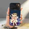 Чехол для телефона K-Kento N-Nanami из аниме для iPhone17,16,15,14,13,12,11,Pro,MAX Серый Матовый Силиконовый Черный Чехол