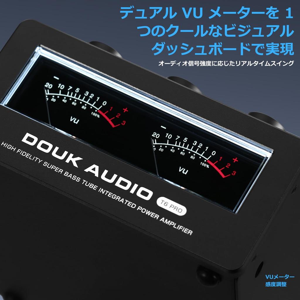 Douk Audio T6PRO HIFI Mini Bluetooth JAN565 TPA3255 QCC5125 Усилитель мощности 300 Вт x2 ламповый усилитель Bluetooth с измерителем уровня громкости, совместимый с
