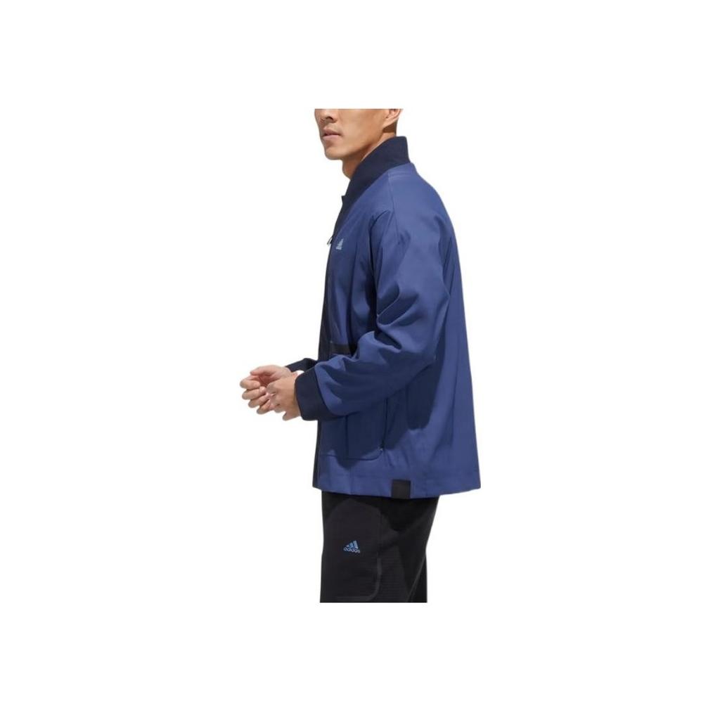 Adidas Однотонная спортивная куртка с логотипом, мужские куртки синие FM9362