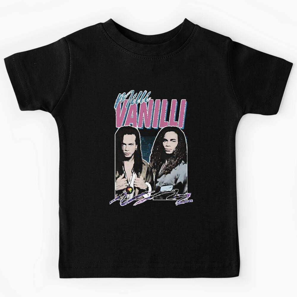 Milli Vanilli - 80_s Fanart Aesthetic Design Tribute T-Shirt Kids T-Shirt