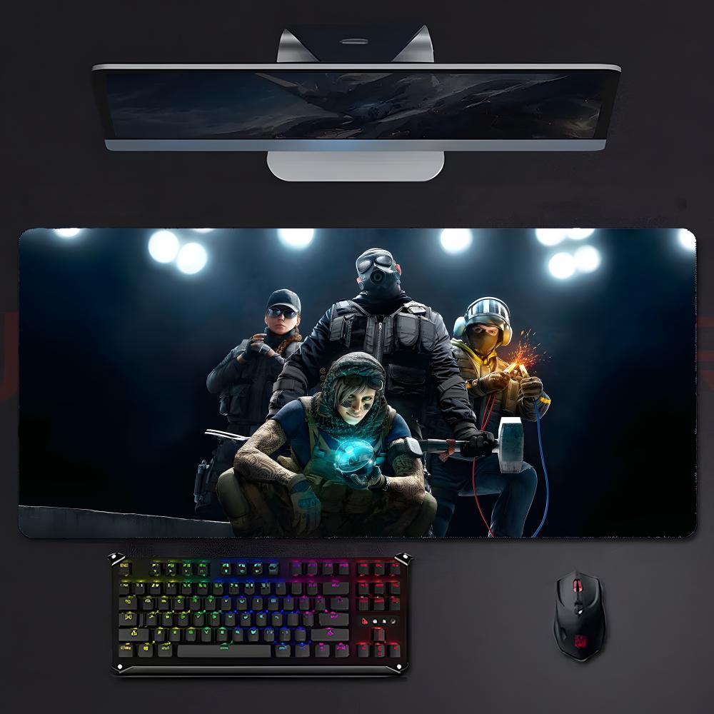 Cool Game Siege Rrainbow Six Mouse Pad Large Gaming Mousepad With Stitched Edges Thickened Desk Mat Pc