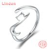 Классическое кольцо Lindon из стерлингового серебра 925 пробы с цирконом, женские ювелирные изделия, свадебный подарок для вечеринки