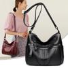 Leather Bag Middle-aged Women's Bag Mother's Shoulder Crossbody Bag