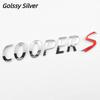 NEW 3D ABS Car Letters Logo Cooper S Rear Trunk Badge Emblem Decals Sticker For MI-NI R55 R56 F56 R50 R52 F55 JCW R53 Accessories