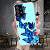 Синяя бабочка Красивое крыло Мягкий чехол для телефона Для Samsung Galaxy A12 A22 A32 A52 A72 A02S A51 A50S A71 A70 A31 A20S Note 20 Ultr