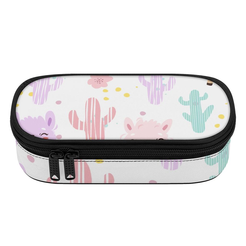 Pen Case Lightweight Durable Polyester Fabric Zipper Closure with Main Storage Mesh Pocket and Organized Pen Holders for Students