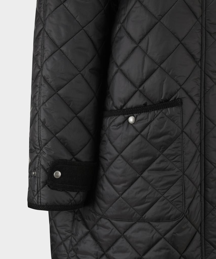 BROOKS BROTHERS [Женский] Стеганый джемпер с капюшоном (черный) (Bbopwbg402)