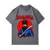Men's 100% Cotton Crew Neck Short Sleeve Tshirt, Retro Cossack Warrior With Saber Volnitsa Graphic Printed Casual Tees, Comfortable Daily Wear Tops Fo