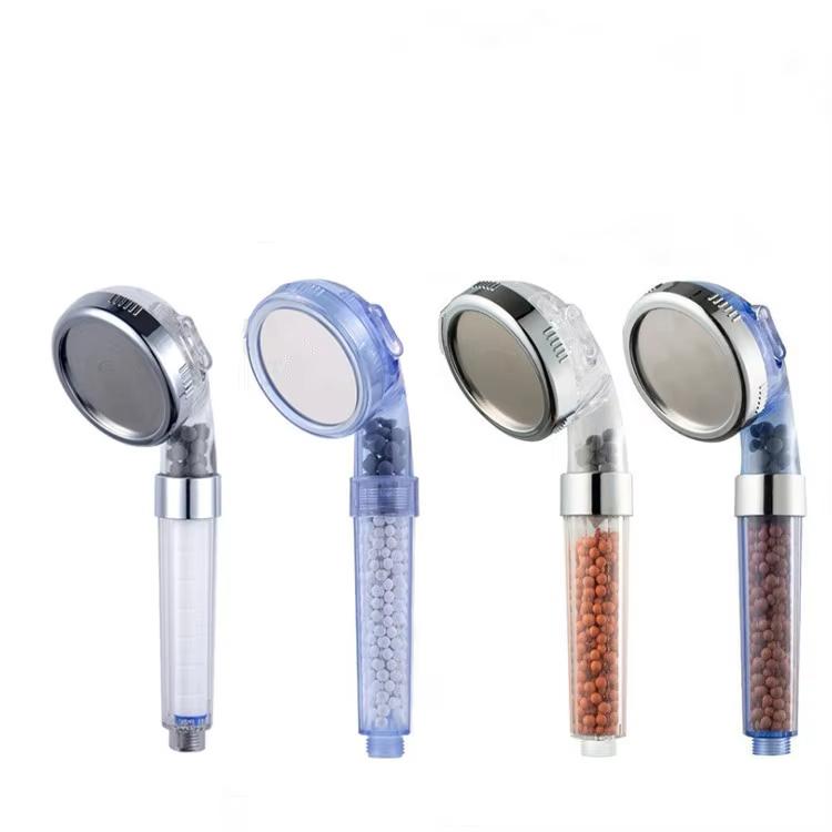 HONGDEC 3 Mode Function Spray Handheld Shower Head High Pressure Filter Shower Head for Hotel Bathroom Project