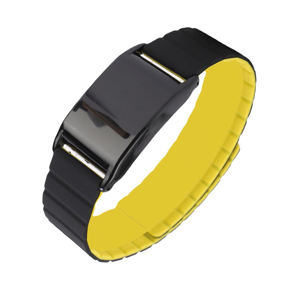 Магнитный ремешок для часов на замену для часов WHOOP 4.0, регулируемый фитнес-трекер, мягкий, не раздражающий кожу, черный, желтый