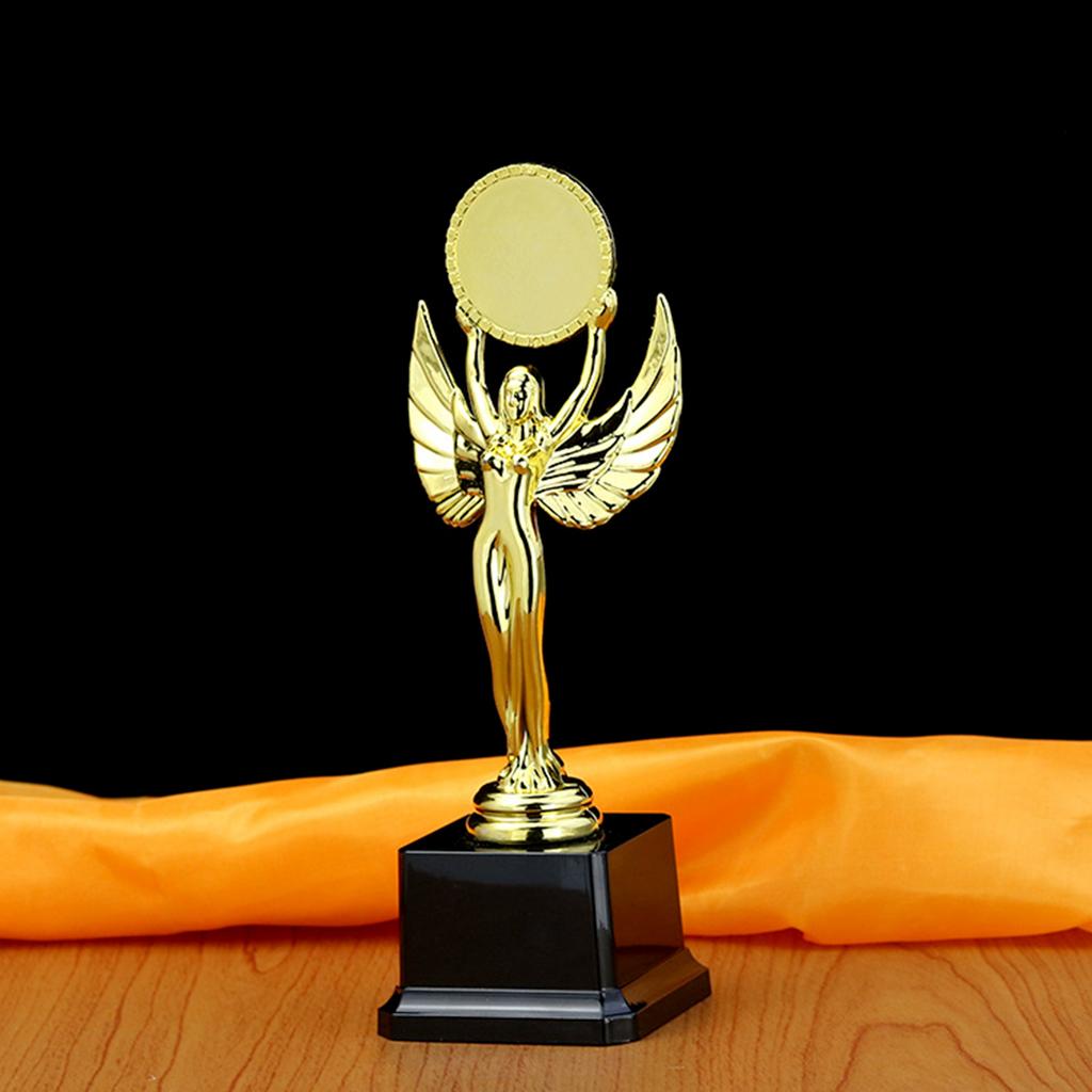 Plastic Gold Angel Trophies Award Table Art Home Room Decoration for Bedroom Shelf Table Decor