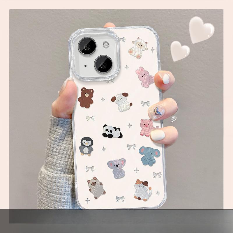 Подходит для чехла для мобильного телефона Opporeno8pro Vivos15 Милый мультяшный животный стенд Xiaomi 12 Перо Пряжа Высококлассный