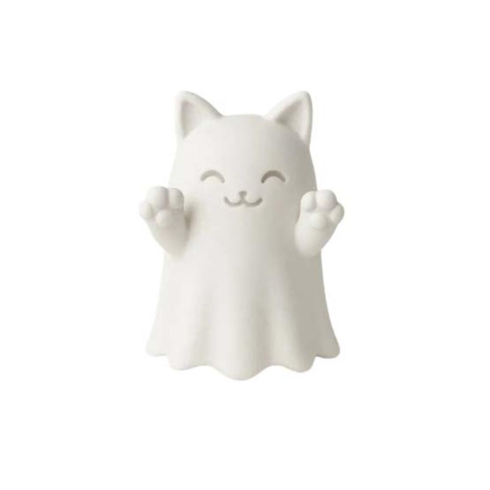 Miniature Models Halloween Ghost Statues Ghost Cat Desktop Figurine Indoor Outdoor
