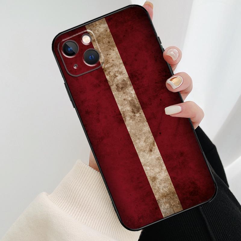 Latvia Flag  Back Cover For Apple iPhone 11 12 13 14 Pro Max Mini 6S 7 8 Plus XR X XS Max SE Phone Case