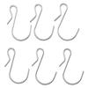 80 шт. серебряные S-образные металлические крючки с зажимом 4,5 см/1,77 дюйма, металлические вешалки из нержавеющей стали для ванной комнаты