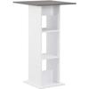 VidaXL Bar Table White and Anthracite Grey 60x60x110 Cm