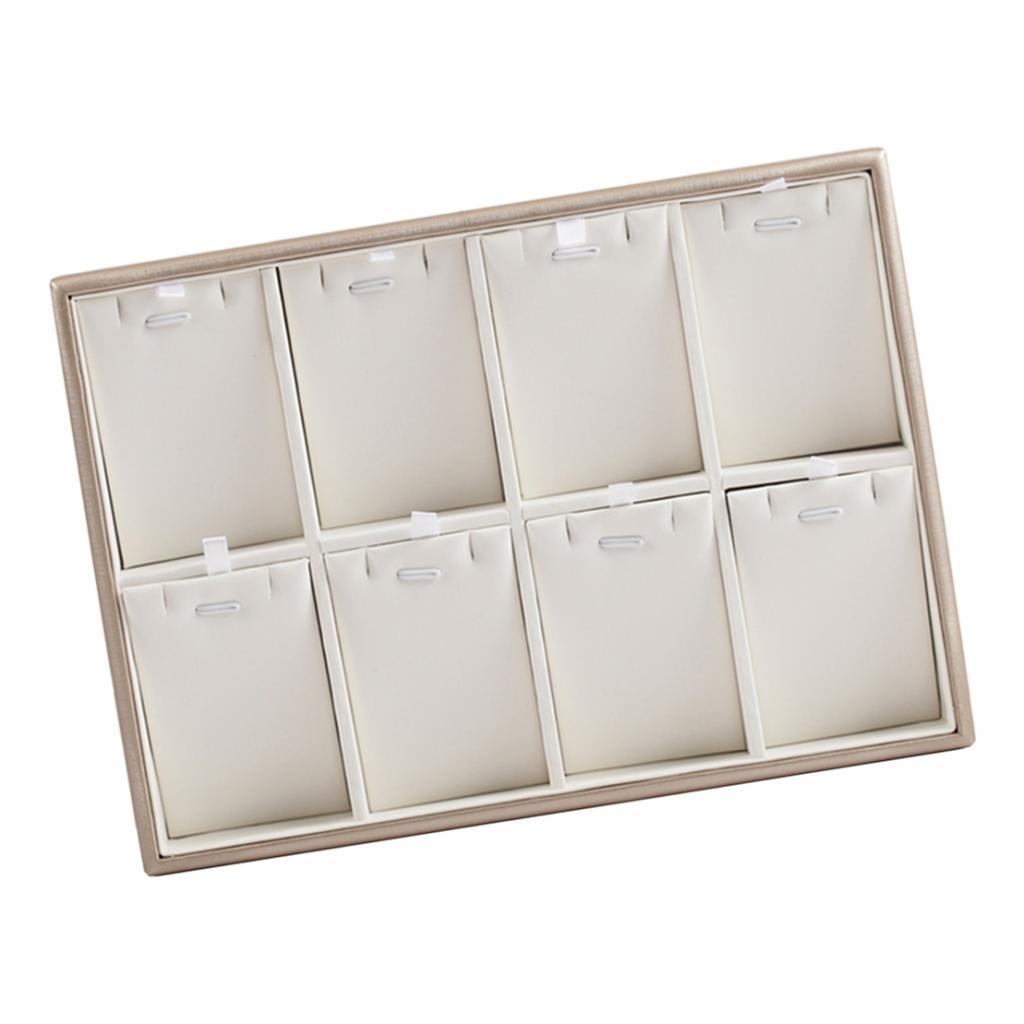 Штабелируемый лоток для ювелирных изделий из искусственной кожи, органайзер, ожерелье