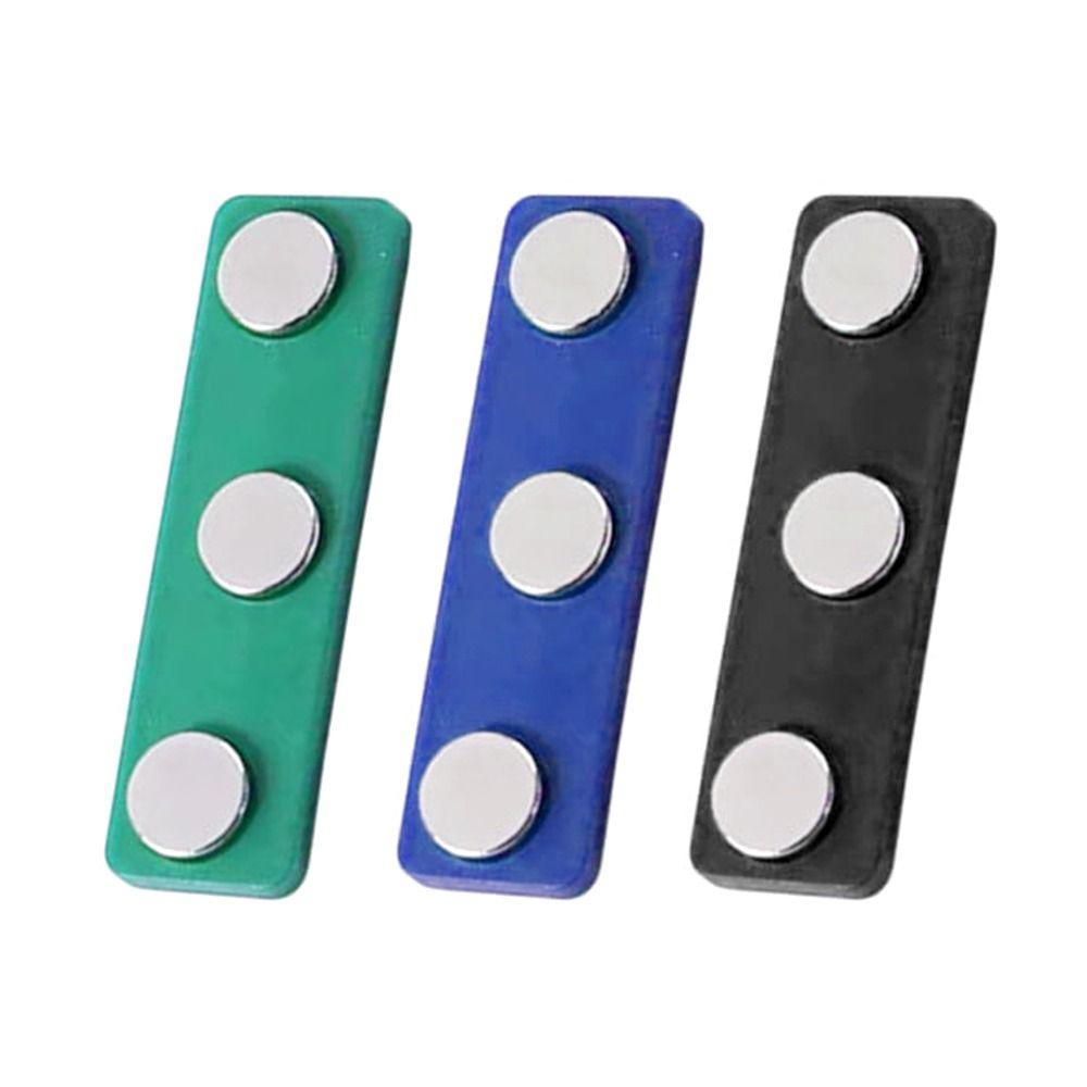 10 шт. магниты для бейджей, магнитные держатели для бейджей, именная бирка, магнитные спинки с 3 магнитами