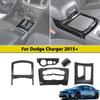 Декоративная накладка на панель центральной консоли для Dodge Charger 2015-2026, элементы отделки из углеродного волокна, аксессуары для стайлинга автомобиля