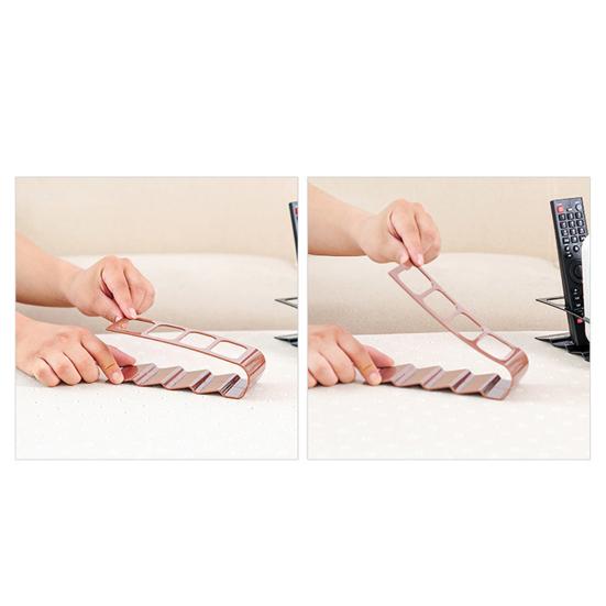 Слоты для пультов дистанционного управления Сверхпрочная пластиковая нескользящая стойка для хранения с 4 многоцелевыми держателями для пультов от телевизора и кондиционера