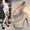 New Ultra-high Heel Waterproof Table Stiletto Business Professional Casual Women's Shoes High Heels