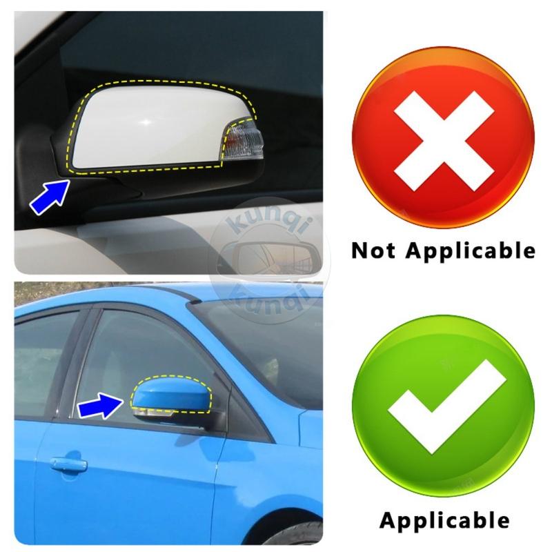 Накладка на зеркало заднего вида для Ford Focus MK2 2009-2011 Для Ford Focus MK3 2011-2018 Mondeo MK4 2010-2014 Колпачок бокового зеркала Автоаксессуары