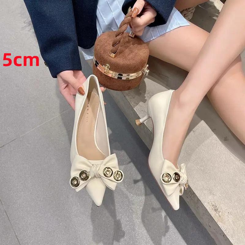 Cresfimix Sapatos Femininas Women Fashion Sweet High Quality Green Bow Tie High Heel Shoes Lady Office & Party Stiletto A453