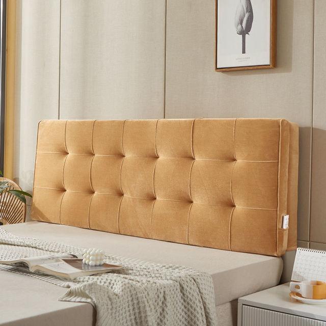 Современная прикроватная подушка с высоким отскоком, подушка для головы, все включено, королевский размер, короткий плюшевый чехол для изголовья с губчатым изголовьем