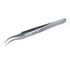 Precision Completely Total Length Opening Width Tip Width Bent Tip Type Tweezers, Type, Non-Magnetic, 115mm, 6mm, 0.15mm, P-672