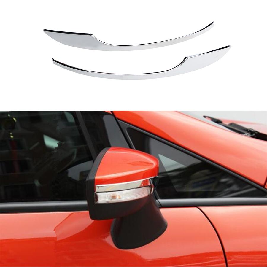 Для Ford Kuga Ecosport 2013 2014 2015 хромированная зеркальная полоса заднего вида, декоративная отделка, внешние автомобильные аксессуары