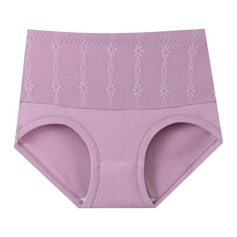 Plus Size High Waist Cotton Briefs for Middle-aged & Elderly Women - Breathable Tummy Control