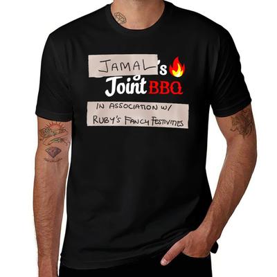 Футболка Jamal's Joint BBQ футболка для мужчины 100 процентов хлопок мужская футболка хлопок высокое качество Футболка