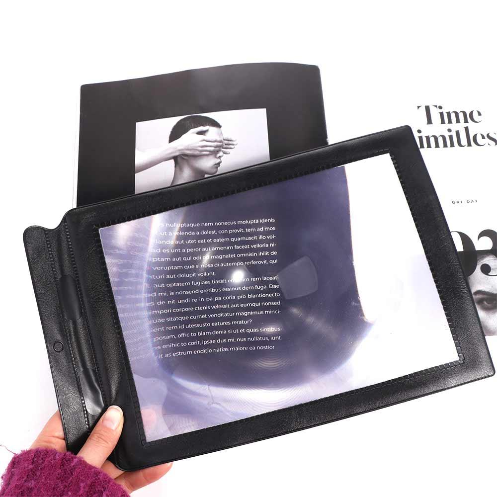 Handheld Large Sheet Magnifier A4 Lenses Loupe Science Tool Magnifying Glass Reading Book