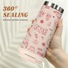 Cute Love Heart Print Stainless Steel Insulated Coffee Tumbler Vacuum Travel Mug, Reusable Hot Cold Cup for School Office Gift