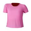 Womens Breathable Mesh Workout T-Shirt Short Sleeve Yoga Top Running Fitness Shirt Back Cut Design