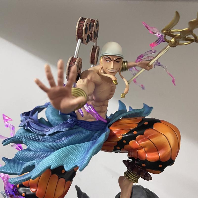 Фигурка One Piece JT Энель 28 см Бог Грома GK ПВХ Полная покраска Изысканная статуя Аниме Модель Игрушка Настольное украшение Коллекционный подарок
