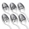 Steel Tableware Valentine's Day Anniversary Teaspoon Christmas Spoon Coffee Spoons Engraved Spoon