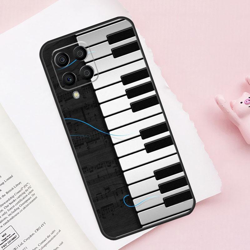 Piano keys Vintage Music Notes Case For Samsung Galaxy M52 M32 M12 M13 M53 M51 M31 M11 M14 M34 M54 M16 M36 M56 M15 M35 M55