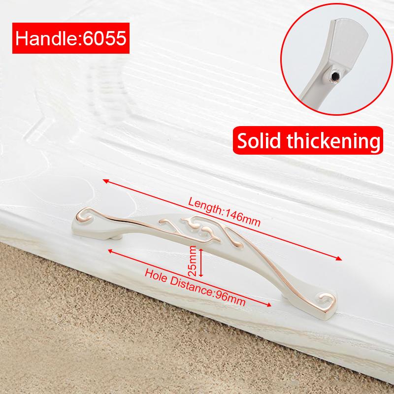 NAIERDI Ivory White Cabinet Handles Zinc Aolly Kitchen Cupboard Door Pulls Drawer Knobs European Fashion Furniture Handle