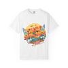 Surf Summer Retro Surfboard T-Shirt | Beach Sunset Palm Trees Graphic Tee