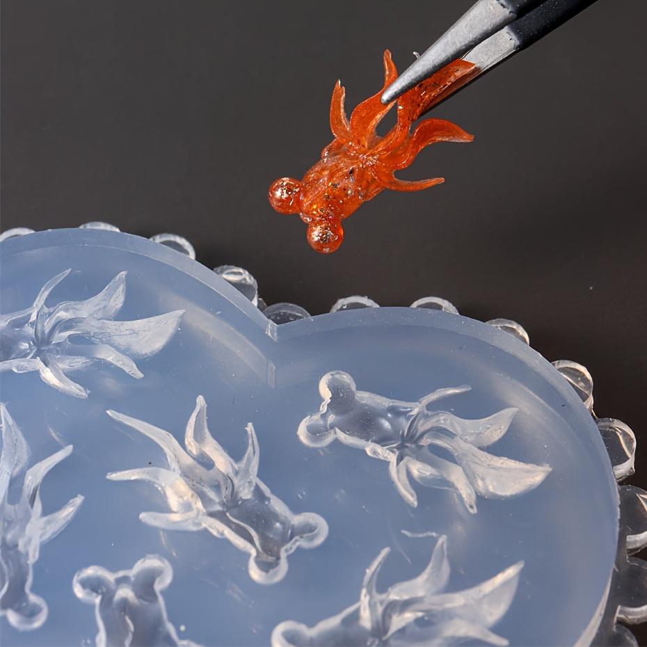 6 шт. Силиконовые формы для лепки – Летний пляжный стиль с морской звездой, ракушкой и золотой рыбкой, Трафарет для нейл-арта для DIY аксессуаров для ногтей и украшений из полимерной глины