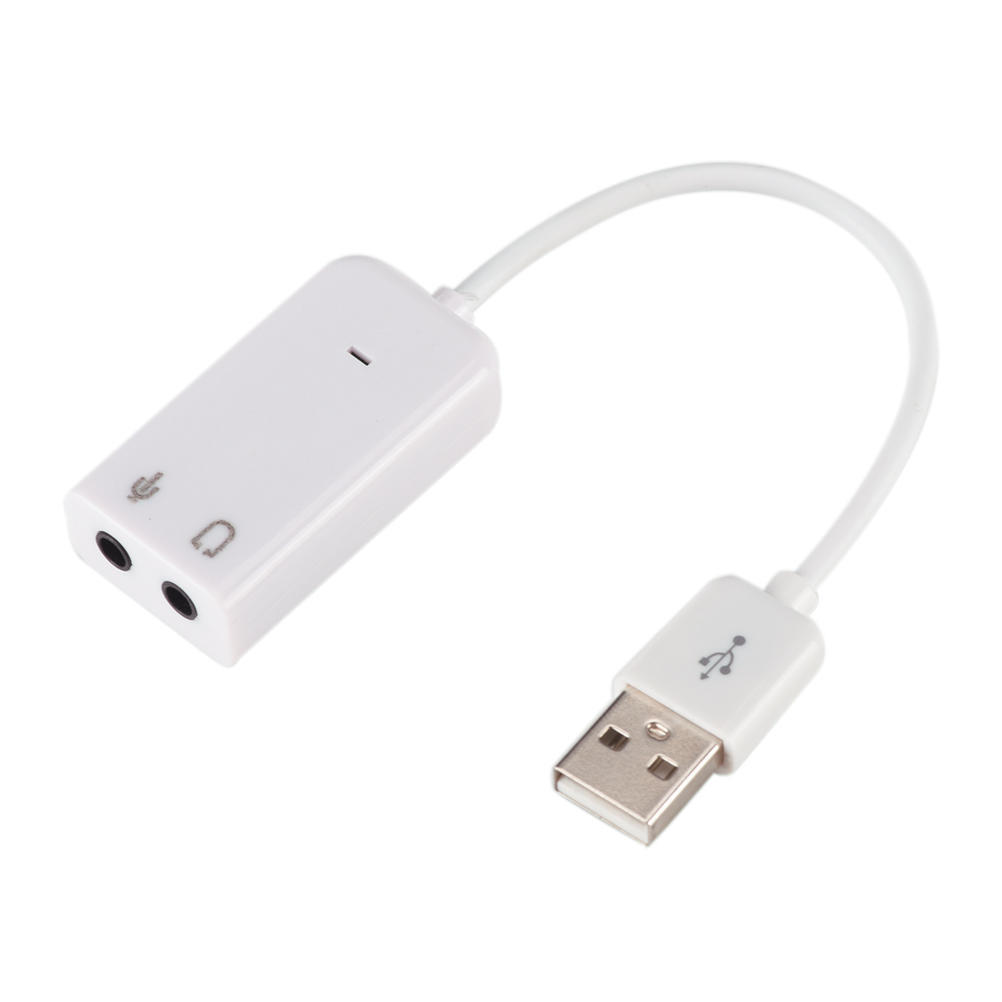 Новая внешняя USB звуковая карта 7.1 для компьютера и ноутбука, с кабелем, без драйверов