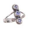 Natural Tanzanite Gemstone 925 Solid Sterling Silver Jewelry Ring Size 5.5 f6o62