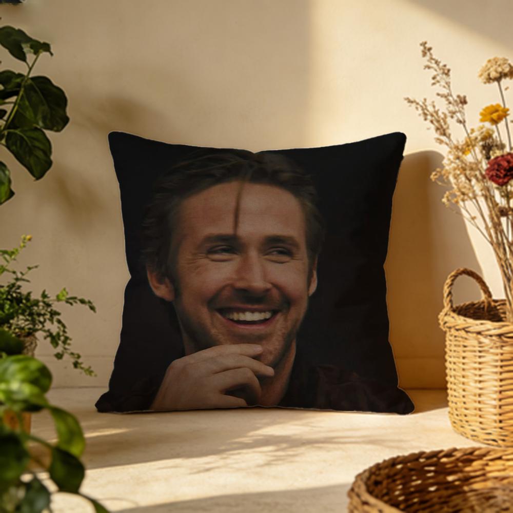 Trendy RRyan Goslinging Cushion Cover Versatile DoubleSided Pillow Case Fit for Sofa Bed Car  Daily Decor