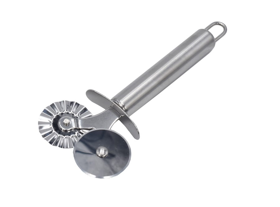 Dough and dumpling wheel, stainless steel, 2 wheels