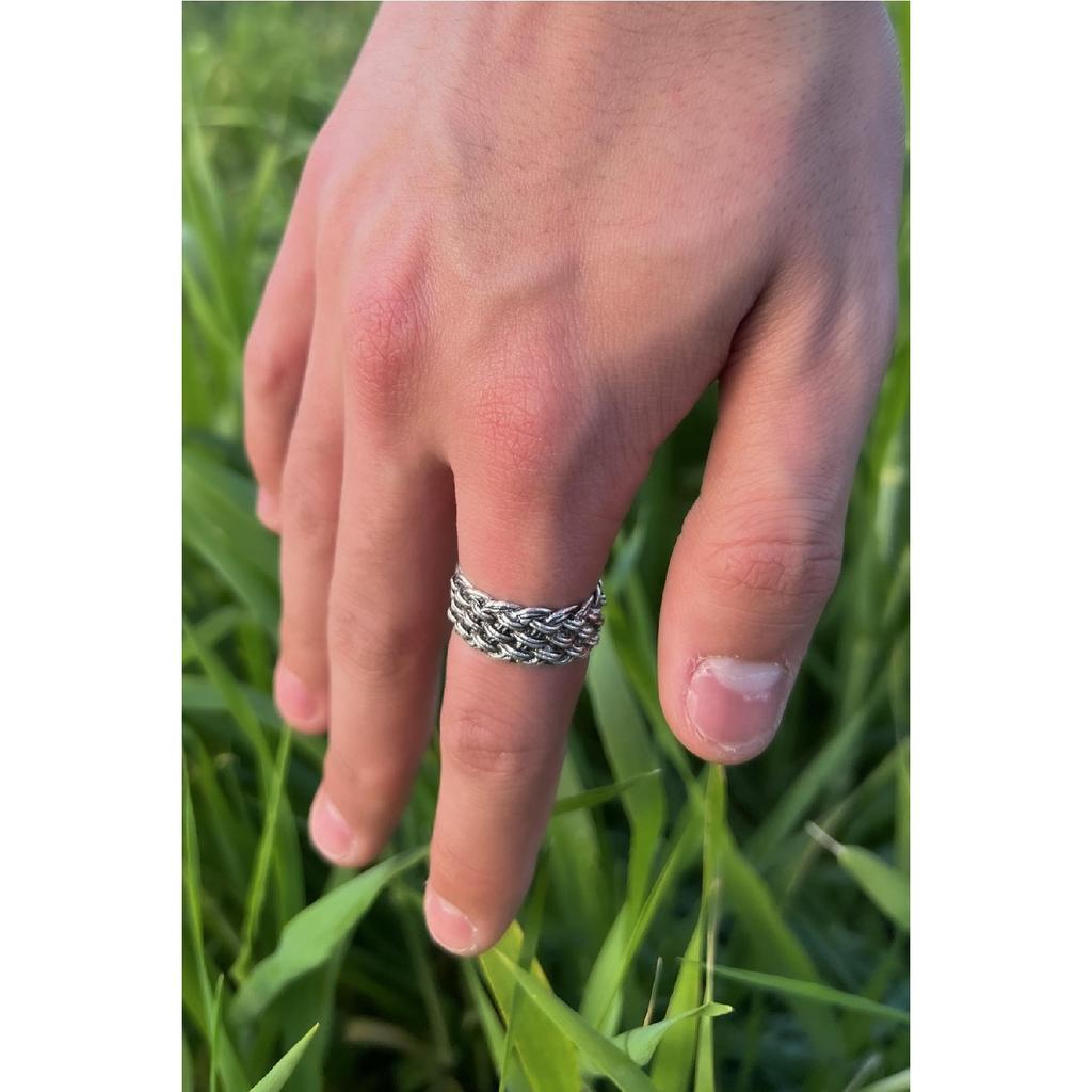 Модель испанской соломенной косы, регулируемое черное кольцо